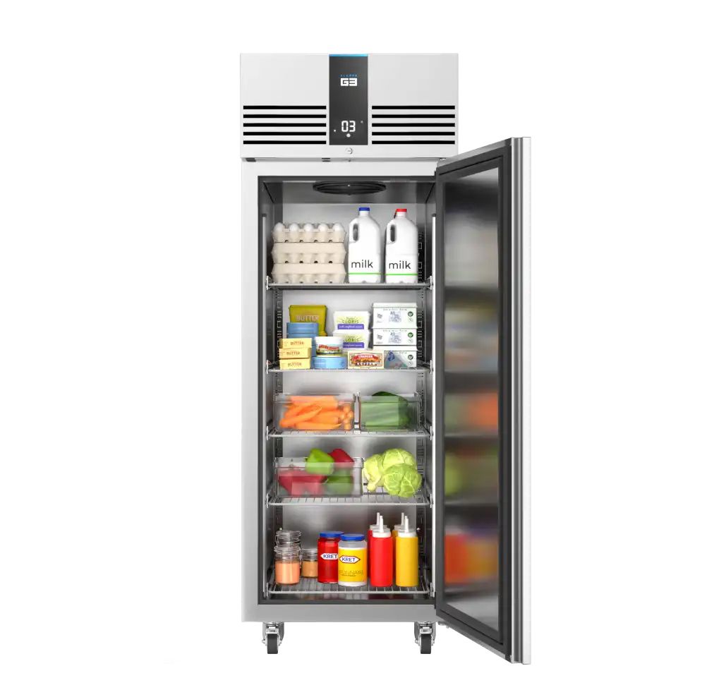 Foster EP700SH/41-762 EcoPro G3 Single Door Upright Refrigerator, 550L, Stainless Steel, Energy Efficient
