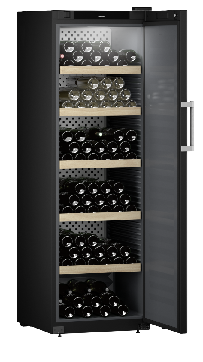 Liebherr WSbli 5231 Upright Wine Fridge, 229 Bottle Capacity, Black, +5°C to +20°C