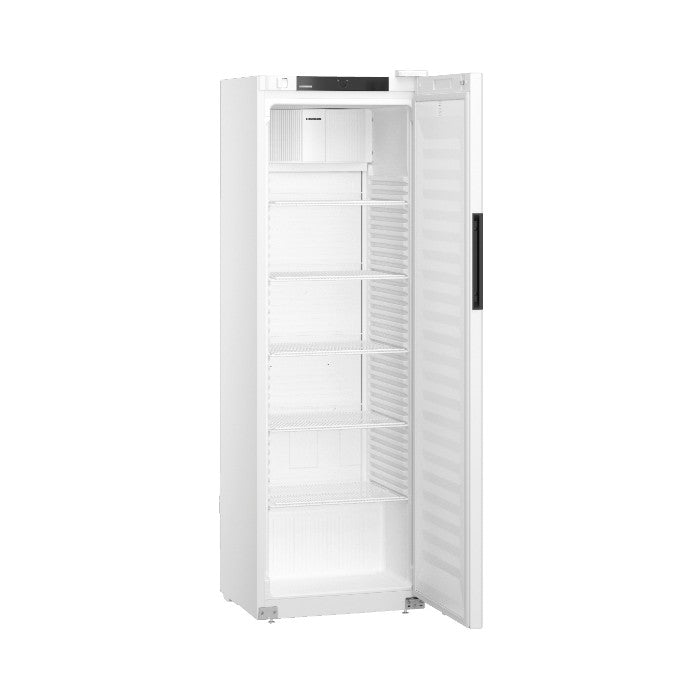 Liebherr MRFvc 4001 Single Door Upright Refrigerator, 377L Forced-Air Cooling, Self-Closing Door, Lockable, White