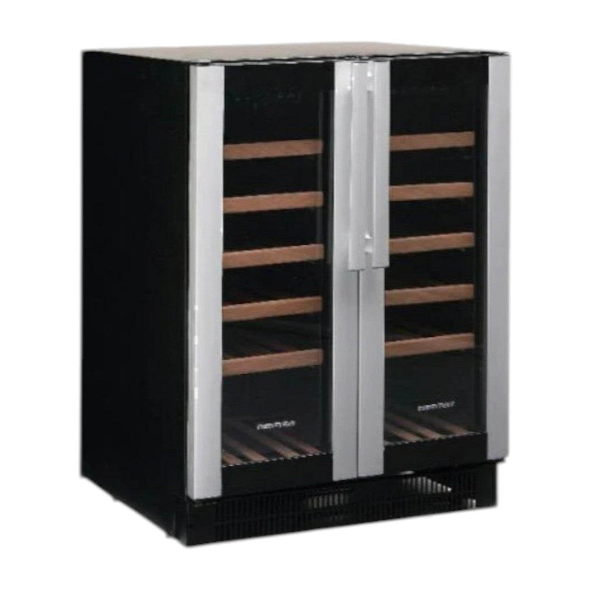 Vestfrost W38 Undercounter Wine Cooler – 10 Shelves, Adjustable Wooden Shelves, Smoked Glass Door, Professional Wine Storage