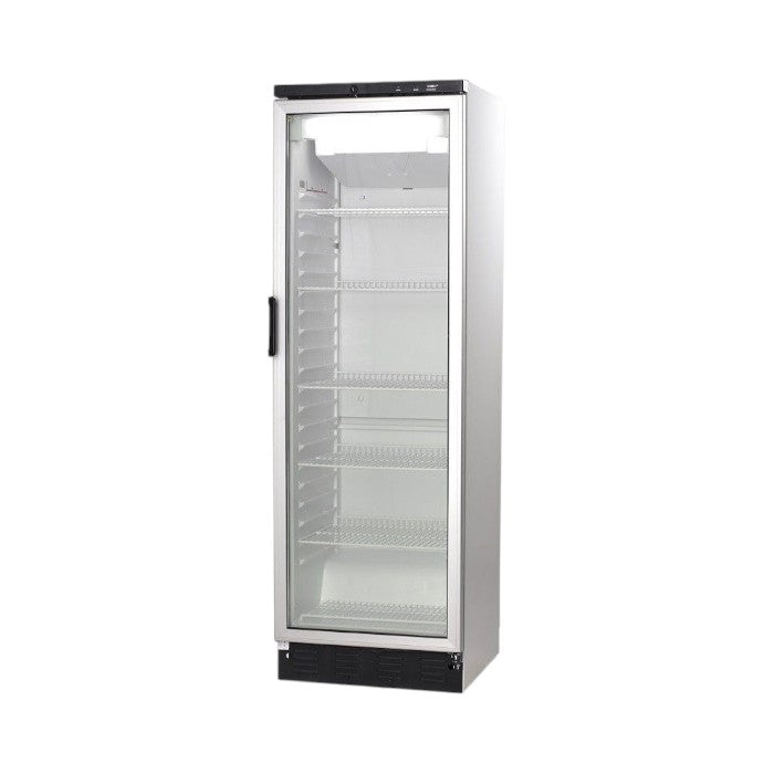 Vestfrost NFG309 Frost Free Glass Door Upright Display Freezer, 310L, Single Door, White