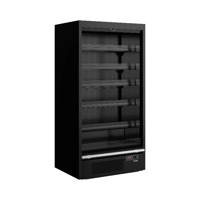 Galaxy+ GP10 Open Front Multideck Display Fridge – Black, Fan Assisted Cooling, LED Lighting, Adjustable Shelves
