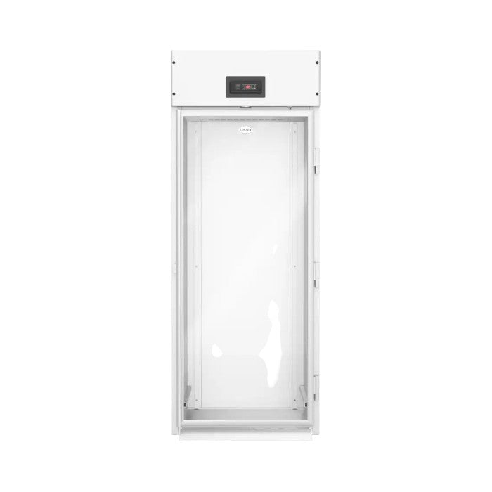 Foster GRL1H Single Glass Door Roll-In Upright Display Refrigerator, 1205L, Stainless Steel, Left Hinge