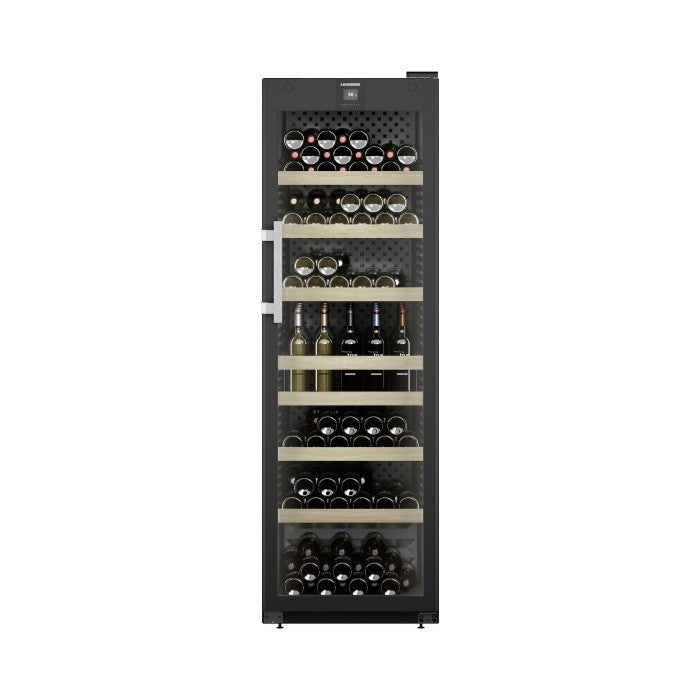Liebherr WFbli 5241 Professional Upright Wine Cabinet, 488L, Low-Vibration Storage, EasyFill Loading, Lockable Display, Black