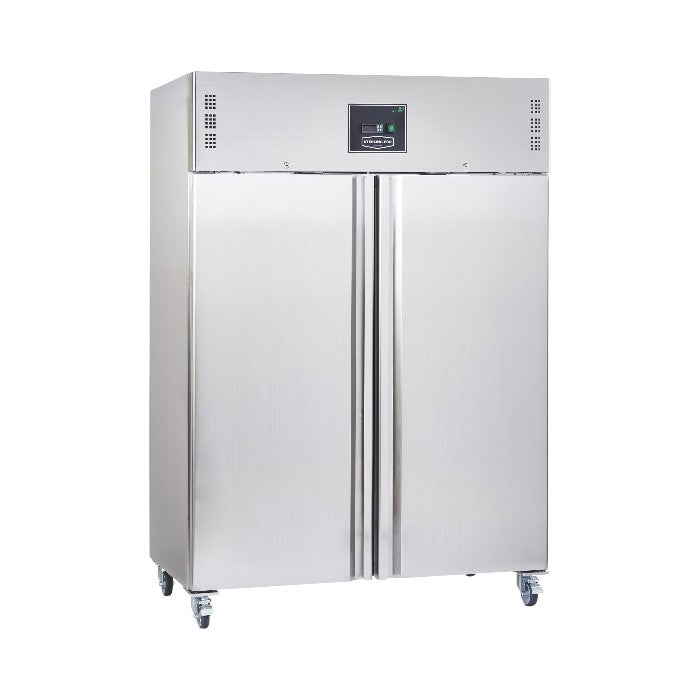 Sterling Pro Cobus SPF212NV Commercial Double Door Gastronorm Freezer – 1200L Stainless Steel Catering Freezer