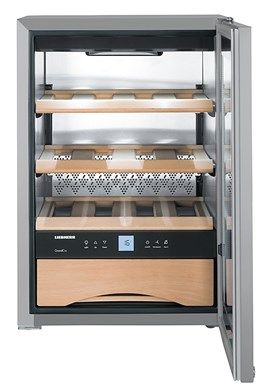 Liebherr WKES 653 Stainless Steel Undercounter Wine Cooler – 48 Litres, Digital Display