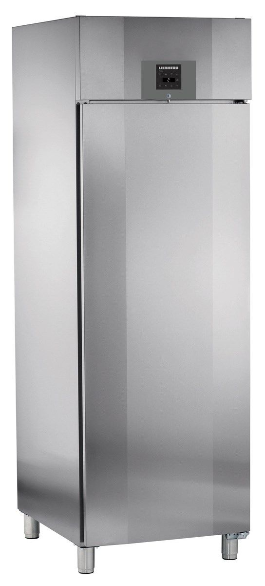 Liebherr GKPv6570 ProfiLine Single Door Upright Fridge, 597L, Forced-Air Cooling, Stainless Steel, Professional Chiller