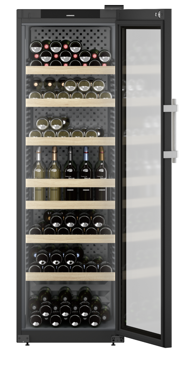 Liebherr WFbli 5241 Professional Upright Wine Cabinet, 488L, Low-Vibration Storage, EasyFill Loading, Lockable Display, Black