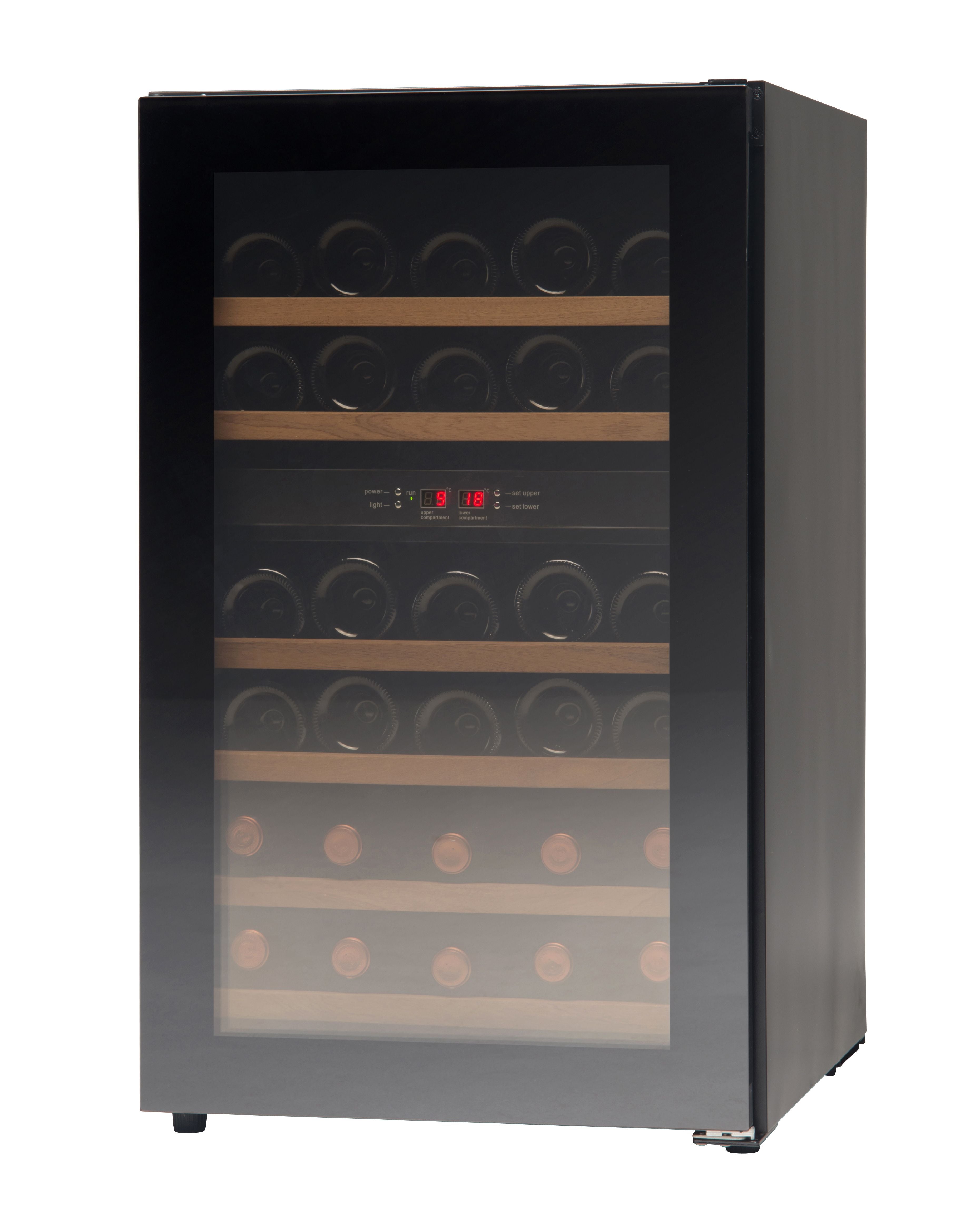 Vestfrost WFG 32 Glass Single Door Dual-Zone Compact Wine Cabinet – 38 x 750ml Bottles