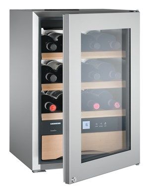 Liebherr WKES 653 Stainless Steel Undercounter Wine Cooler – 48 Litres, Digital Display
