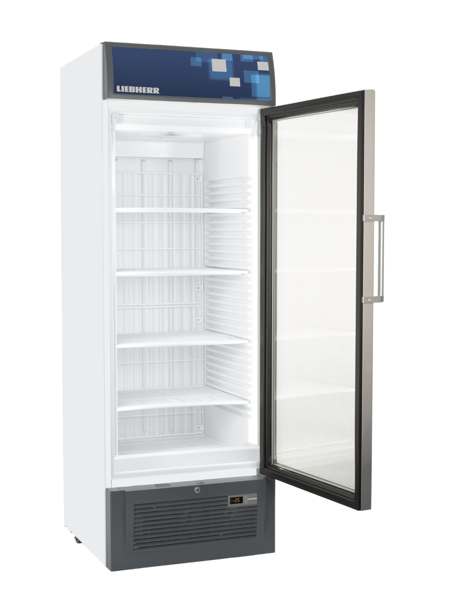 Liebherr FDv 4643 Forced-Air Glass Door Upright Display Freezer, NoFrost, 461L Capacity