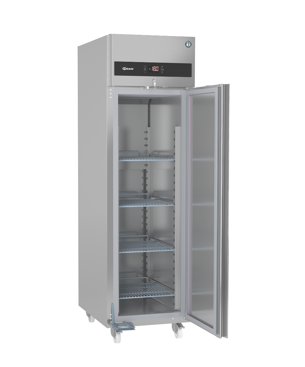 Hoshizaki Premier F-60-C-DR-U Single Door Upright Freezer, Stainless Steel, 480L, Right Hinge, Adjustable Shelves