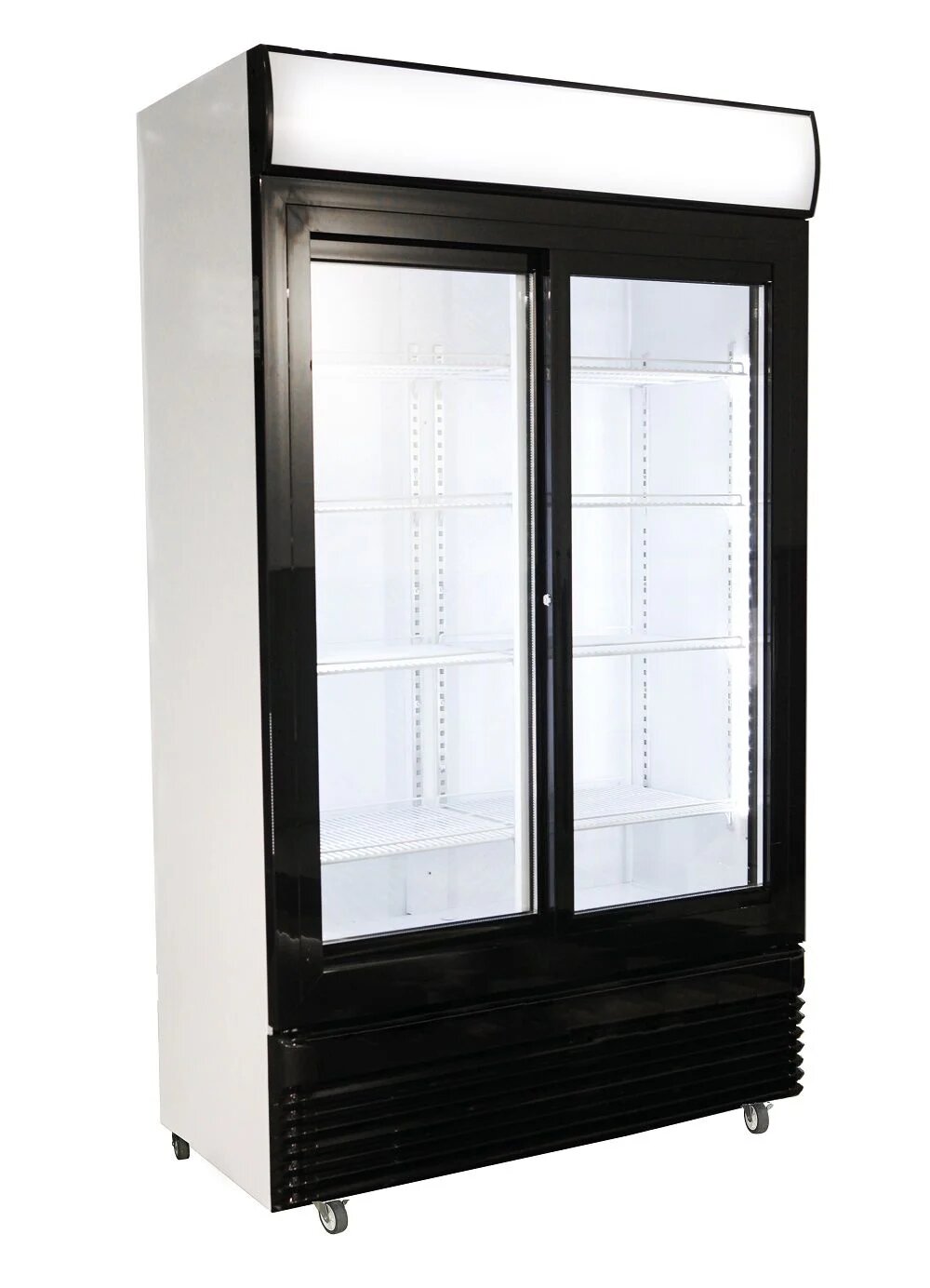 Combisteel BEZ-750 GD Sliding Double Glass Door Merchandiser, 750L Display Fridge