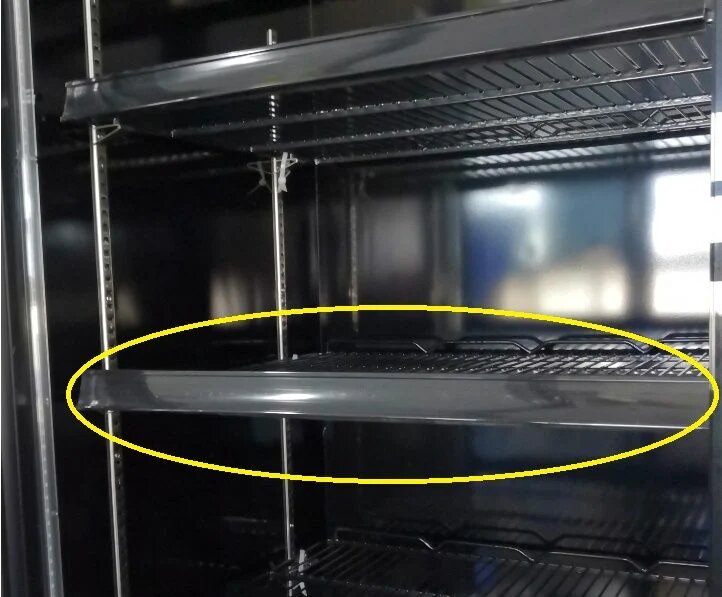 Combisteel Triple Glass Door Display Fridge Merchandiser 1530L, Black