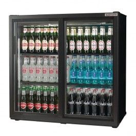 Prodis NT2ST-HC Hinged Glass Double Door Stainless Steel Undercounter Bottle Cooler, 220 Litres