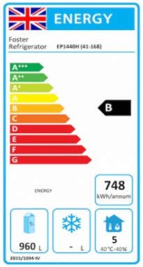 Foster EcoPro G3 EP1440H Double Door Upright Refrigerated Cabinet 1350L Stainless Steel