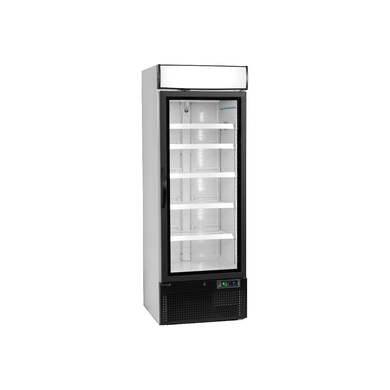 TEFCOLD NC2500G Glass Door Merchandiser – 1 Door, LED Lighting, Ventilated Cooling, Automatic Defrost, 515L Display Capacity