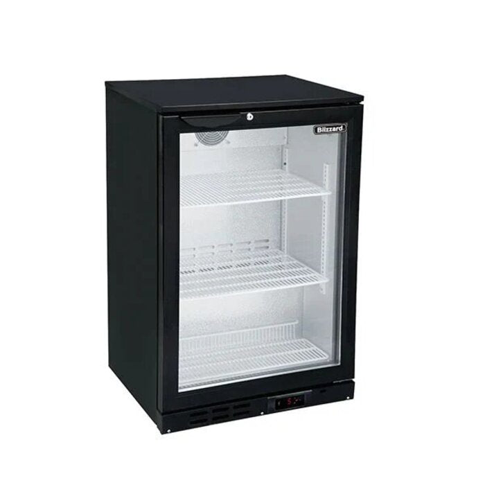 Blizzard Single Door Low Height Bar Bottle Cooler (108 Btl) - LOWBAR1
