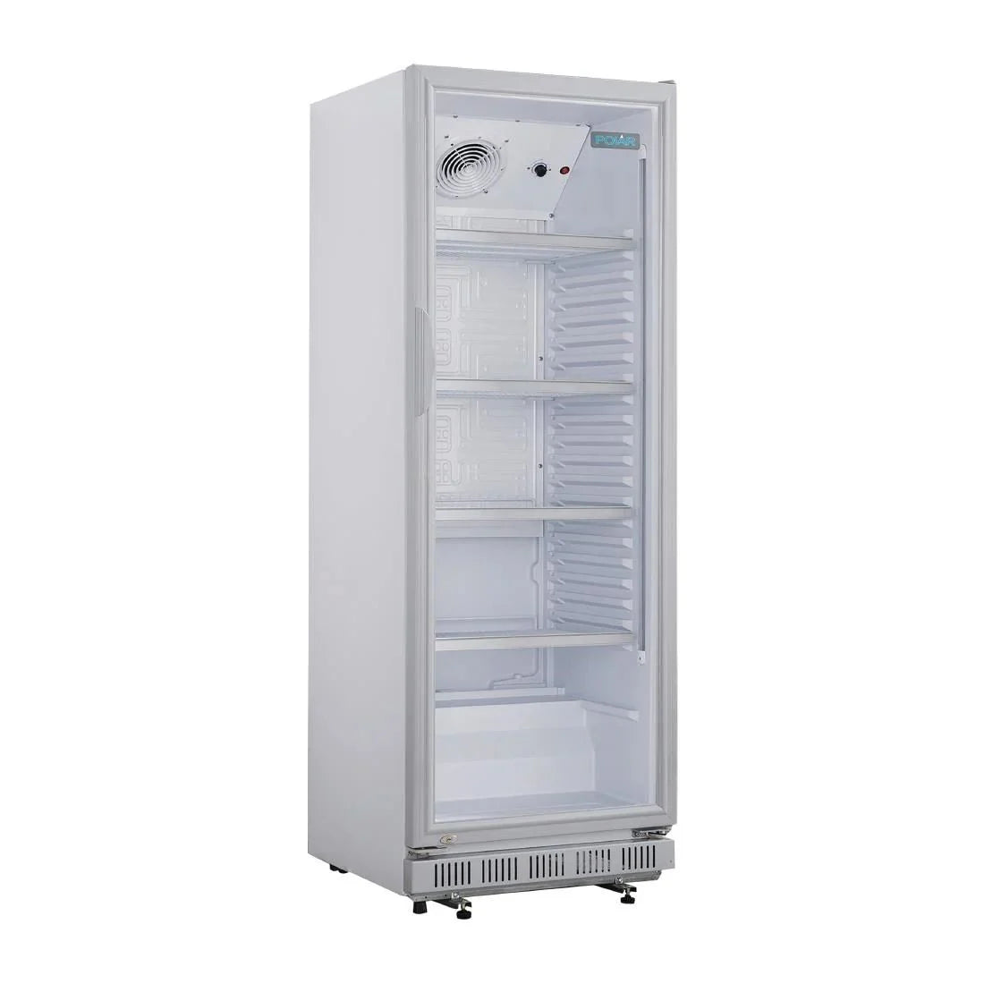 Polar C-Series Upright Display Cooler 346Ltr – White, Fan Assisted, LED Lighting, Commercial Refrigeration