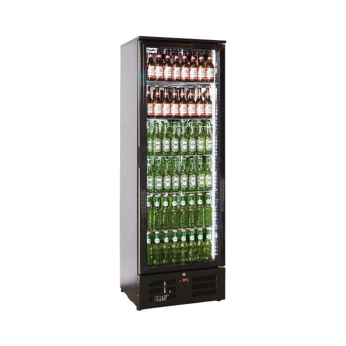 Combisteel Backbar Cooler High MVC-293 293L | Black, LED Lighting & Ventilated Cooling