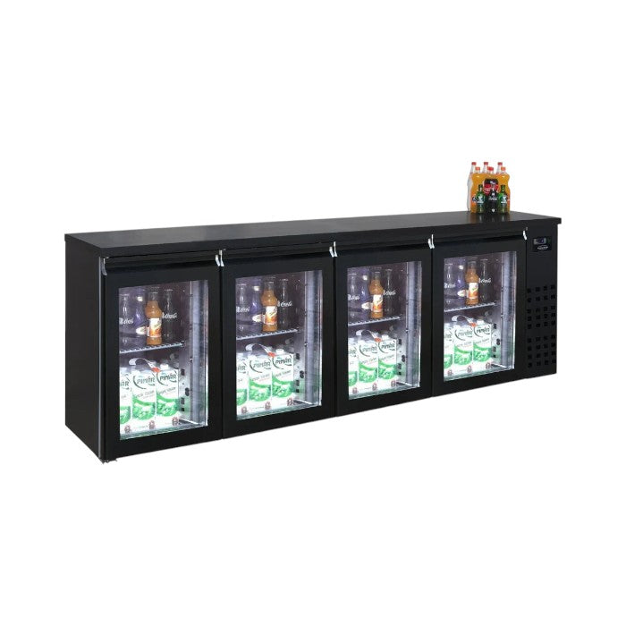 Combisteel Four Door Back Bar Bottle Cooler – Hinged Doors, 680L Capacity