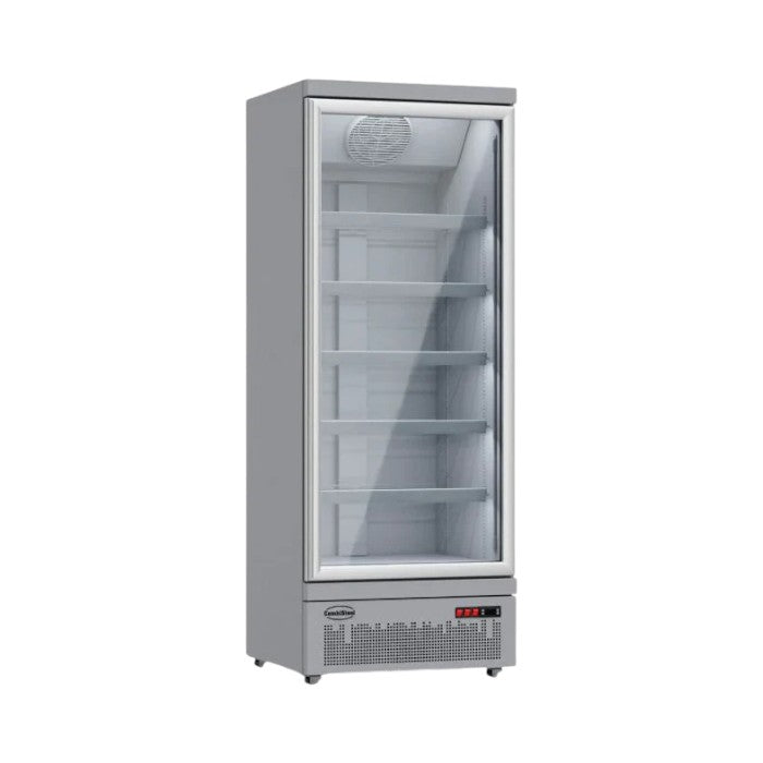 Combisteel Single Glass Door Display Cooler Fridge JDE-600R | 600L, Ventilated Cooling & LED Lighting