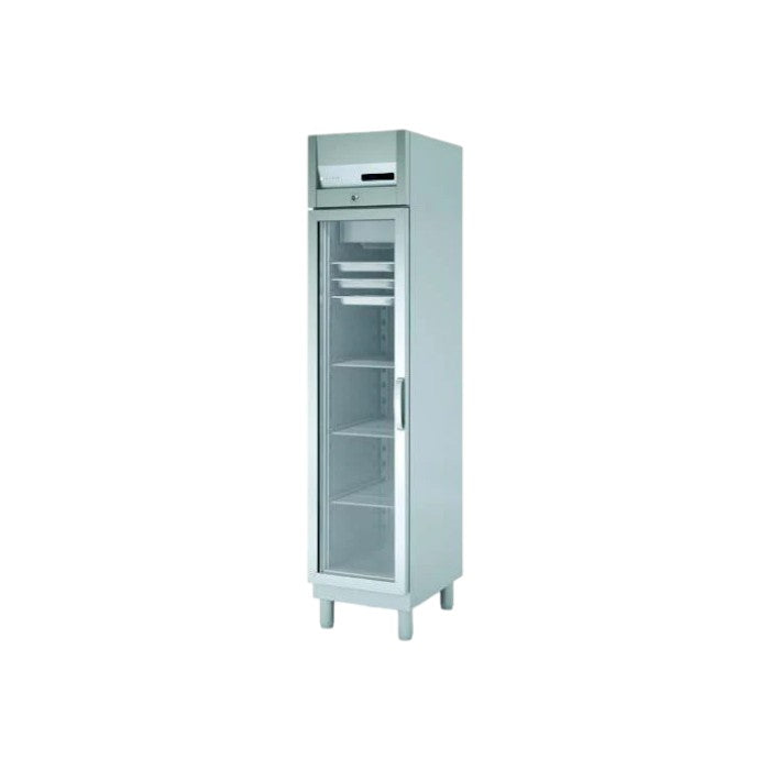 Coreco AGRE-50 Single Door Upright Display Fridge, 303L, Stainless Steel, Fan Assisted Cooling