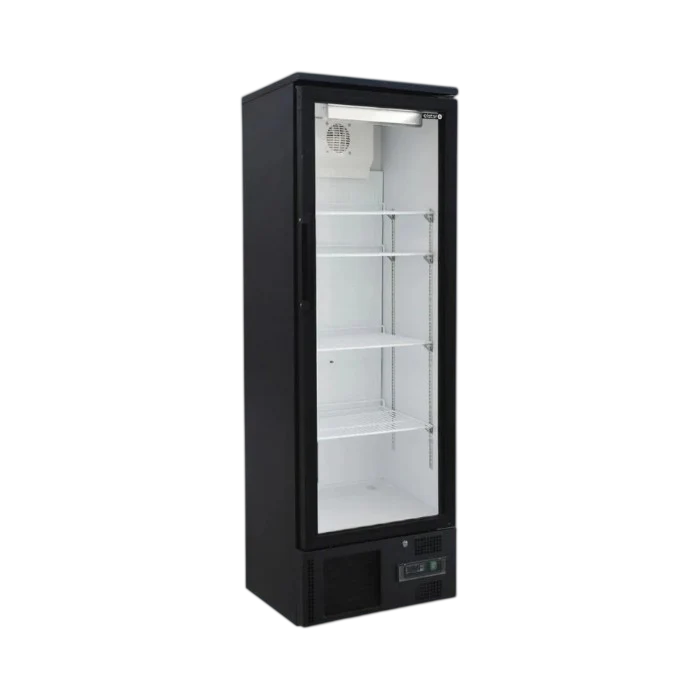 Elstar EM300H Upright Single Glass Door Back Bar Bottle Cooler 307L | LED Lighting & Fan-Assisted Cooling