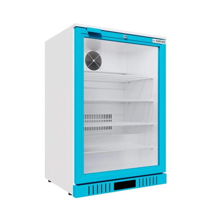 Empire Medical Fridge Single Door 127L – Hinged Door, 4 Adjustable Shelves, Pharmacy / Medical / Veterinary Refrigerator | CL-130H-M