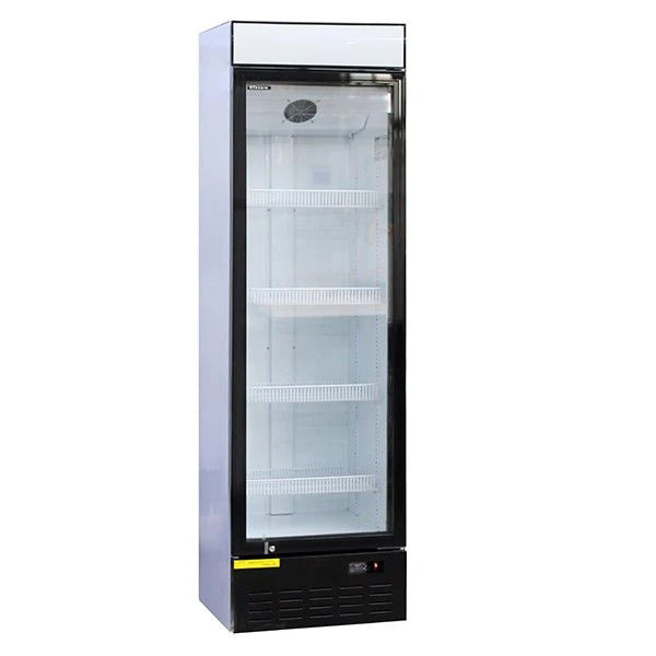 Blizzard GD350 Single Glass Door Merchandiser 350L | White, LED Lighting & Ventilated Cooling