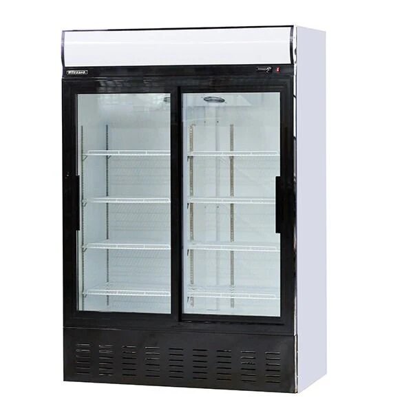 Blizzard GD900SL Double Glass Sliding Door Merchandiser 908L White