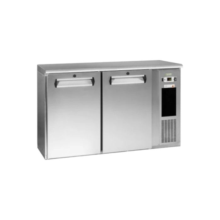 Gamko E3/22MUCS84 Solid Double Door Stainless Steel Undercounter Bottle Cooler – Holds 344 × 330ml Bottles, Adjustable Legs, Commercial Refrigeration