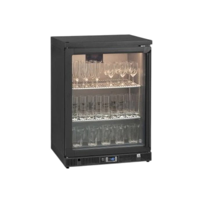 Gamko GF/100LG Left Hand Hinged Glass Single Door Anthracite Bottle Cooler – 50 Pint Glasses