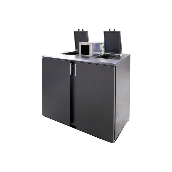 Gamko KFK/2 Waste Disposal Cooler – Dual 240L Hygienic Refrigerated Waste Storage Unit (480L Total Capacity)