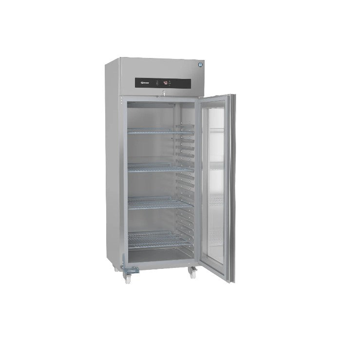 Hoshizaki Premier KG W80 C DR U Single Door Glass Upright Display Refrigerator, 700L, Stainless Steel