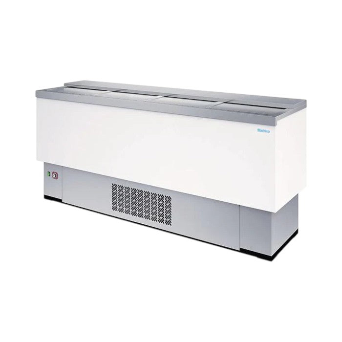 Infrico EFP1500EG White Laminated Beer Dump – 270 Bottles – Galvanized Steel Interior