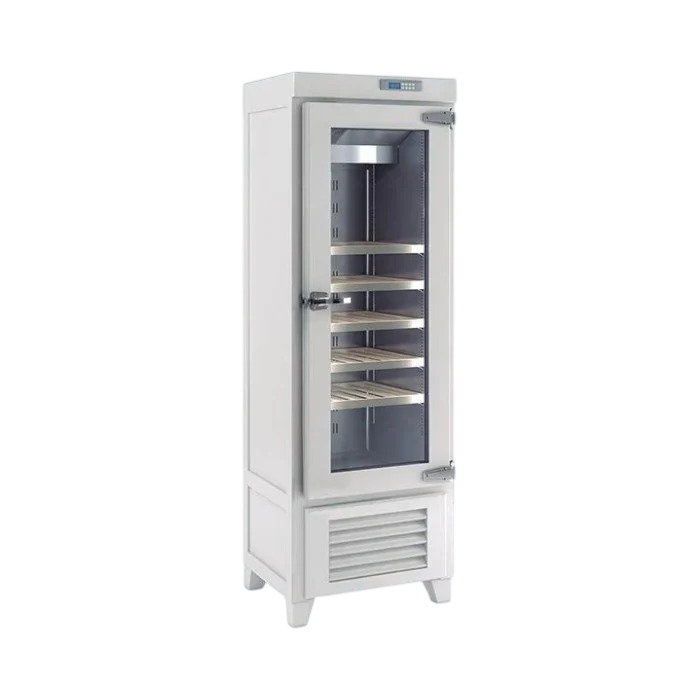 Infrico EVV23R1G Upright Wine Cellar – 90 Bottles, Single Door, Upright Black Wine Fridge