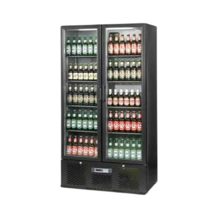 Infrico ZX20 Upright Bottle Cooler 492 Bottles Charcoal/Black