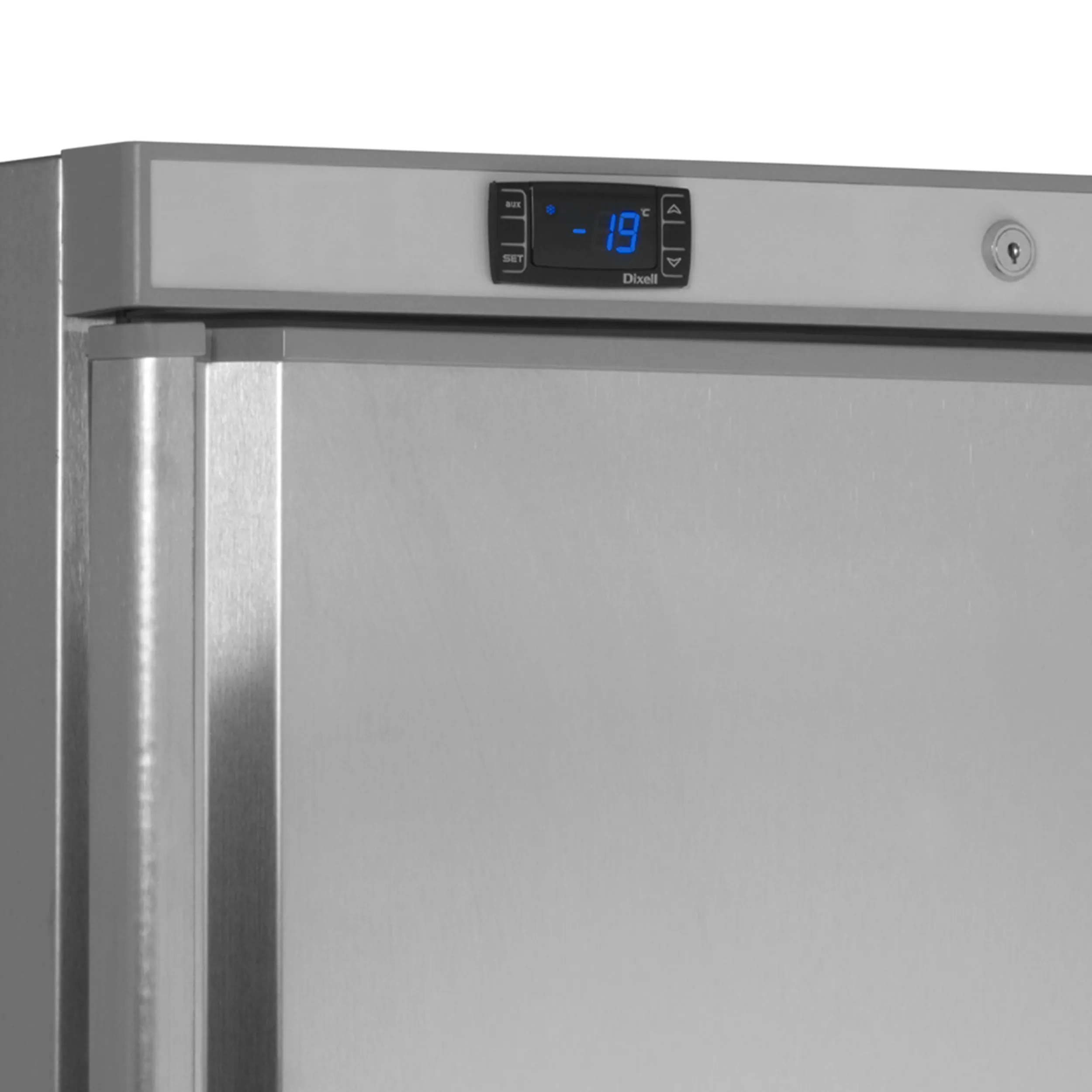 UF400VS Assisted Upright Freezer – 400L Stainless Steel Commercial Freezer, Ventilated Cooling, Automatic Defrost, Lockable Solid Door, Electronic Thermostat, R290 Refrigerant