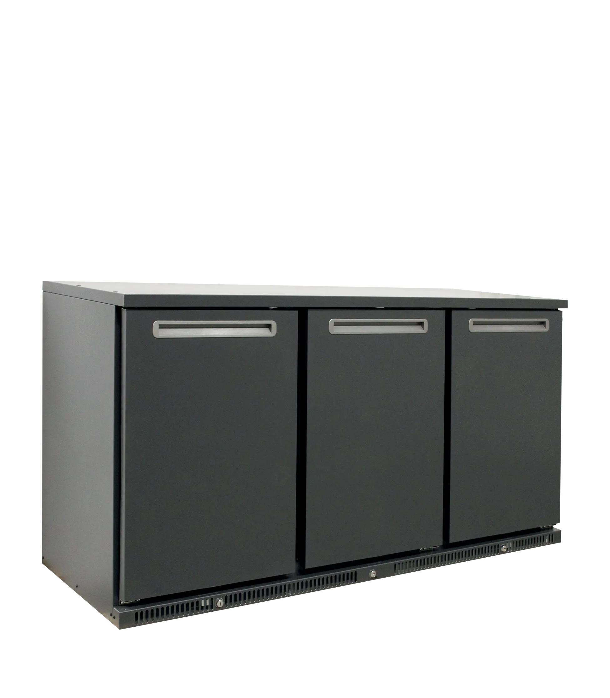 High-End Backbar Cooler SGD-360E – 3 Hinged Doors, Adjustable Shelves, Energy-Efficient Ventilated Cooling, Suitable for Bottles & KEGS