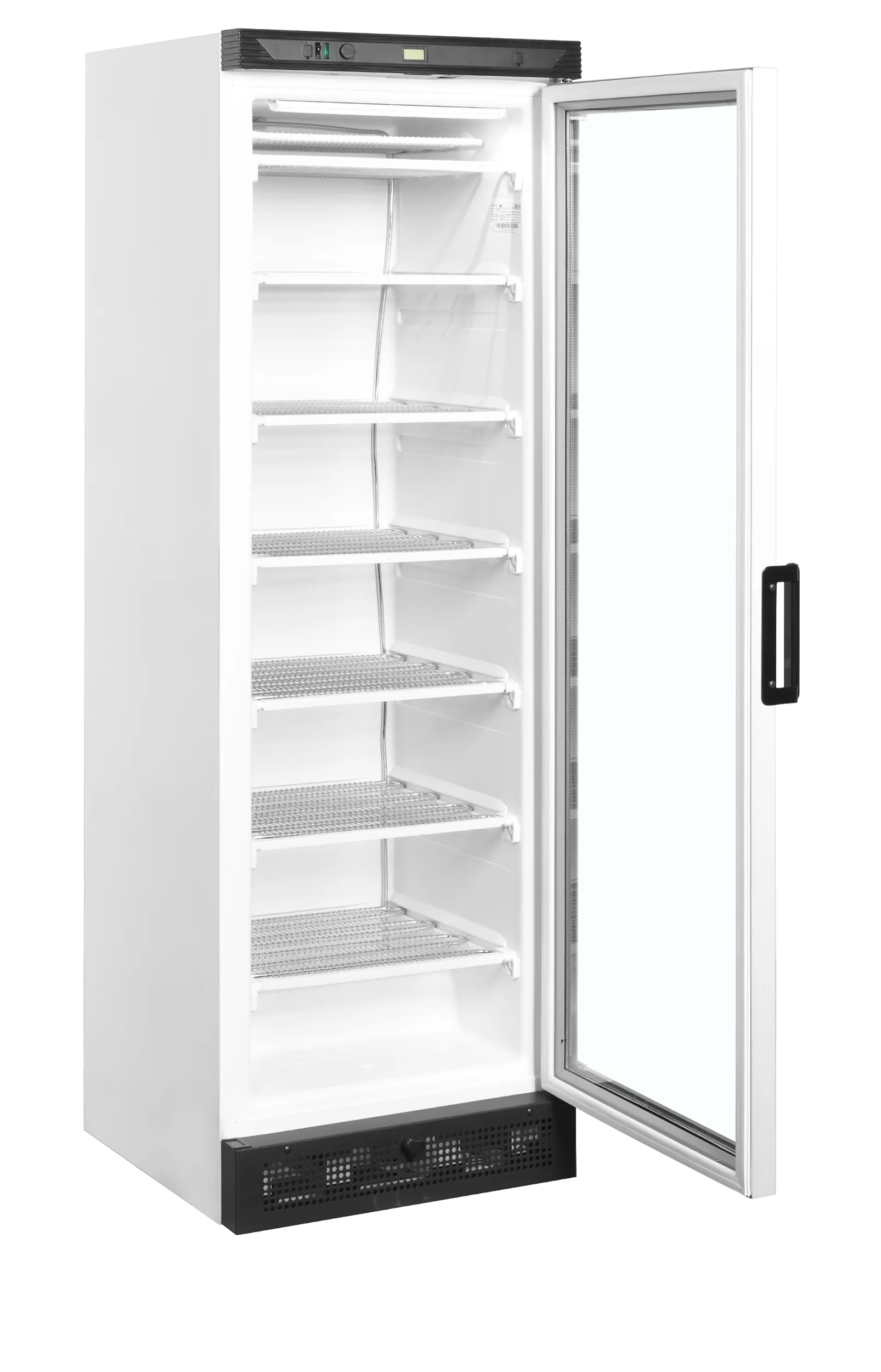 Glass Door Display Freezer UFFS371G – 1 Heated Glass Door, LED Interior, Static Cooling, 270L Net Capacity, White