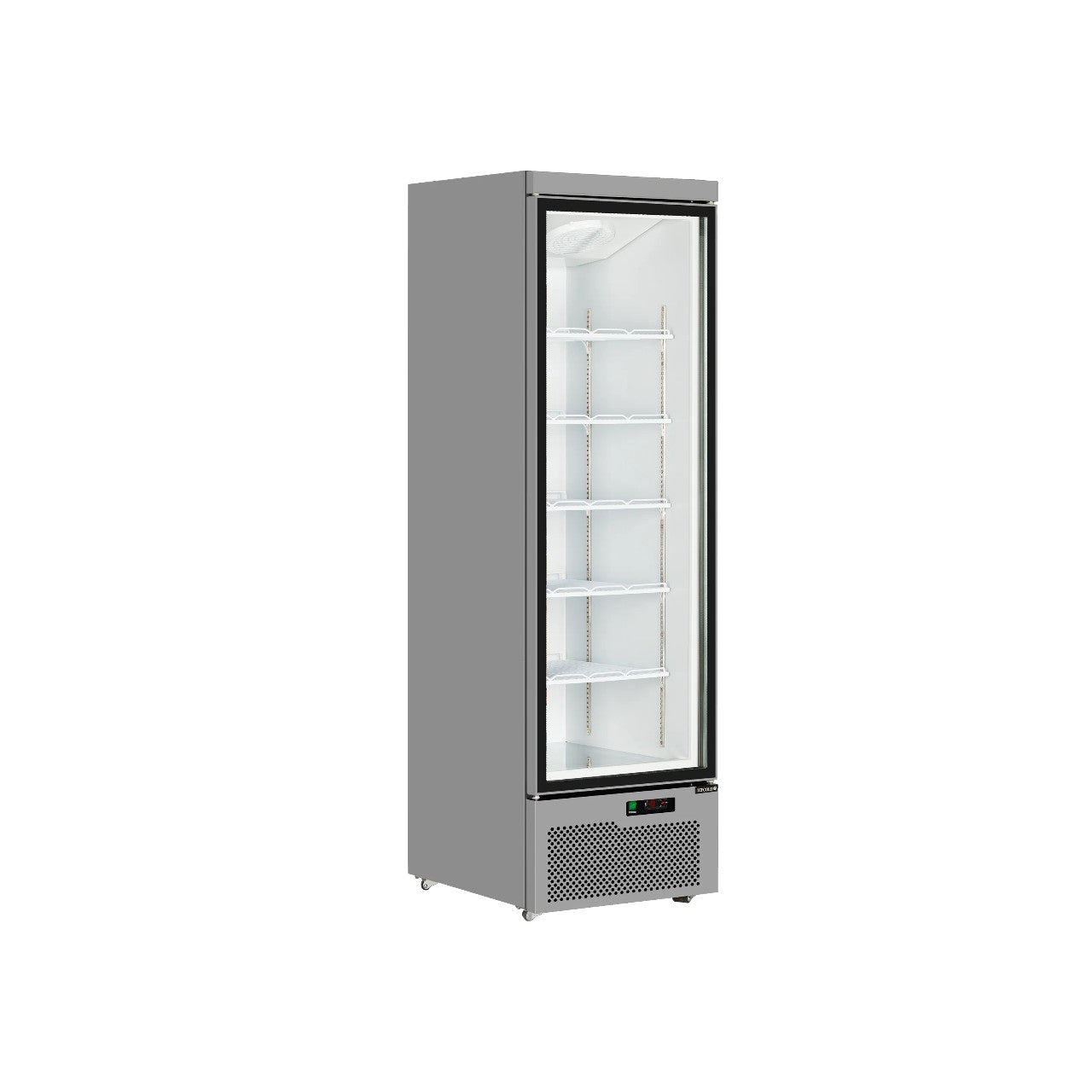 Glass Door Merchandiser Atom Maxi C1DS – Single Door, Ventilated Cooling, LED Interior, Adjustable Shelves, 459L Display Capacity