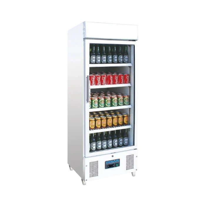 Polar DM076 Display Fridge 336L | White, Fan-Assisted Cooling & LED Lighting