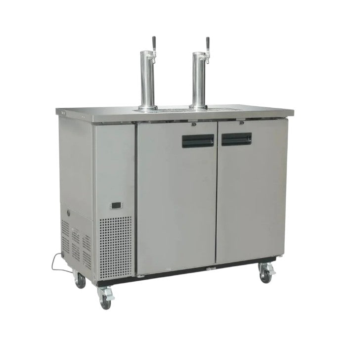 Polar G-Series Double Keg Direct Draw Beer Dispenser – Commercial Stainless Steel Kegerator