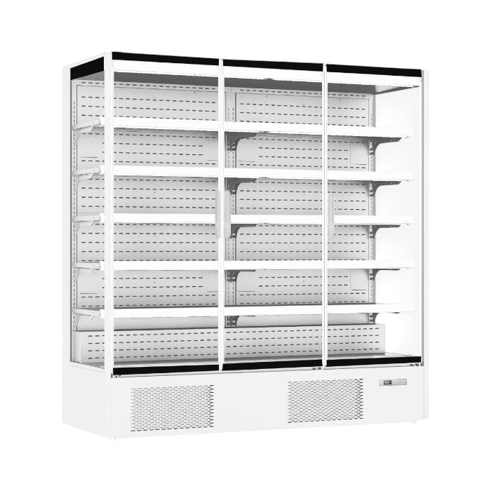 Prodis Panoramic Frameless Glass Door Multideck White 1147L – XMD1875-P-FGD-W