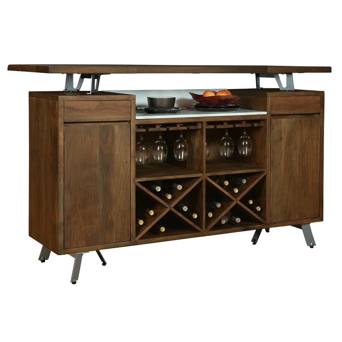 Solid Wood Bar Cabinet