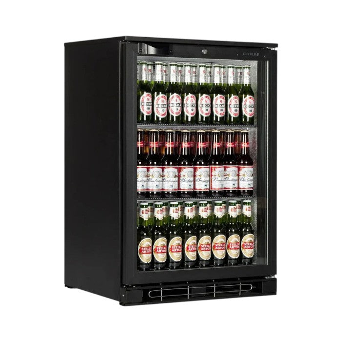 Tefcold BA10H Back Bar Bottle Cooler – Single Door, Fan Assisted, LED Lighting, Adjustable Shelves, Lockable