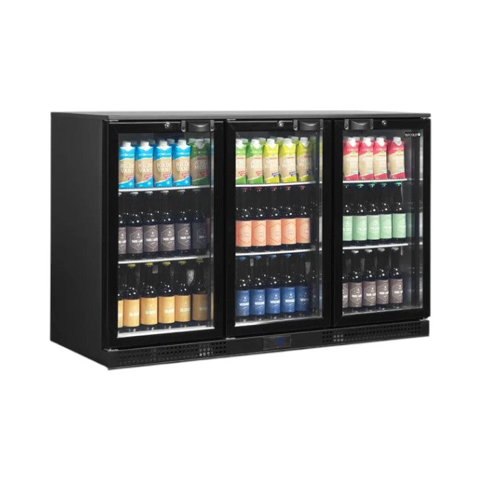 Tefcold DB301H Triple Door 3-Door Hinged Bottle Cooler – Commercial Back Bar Fridge