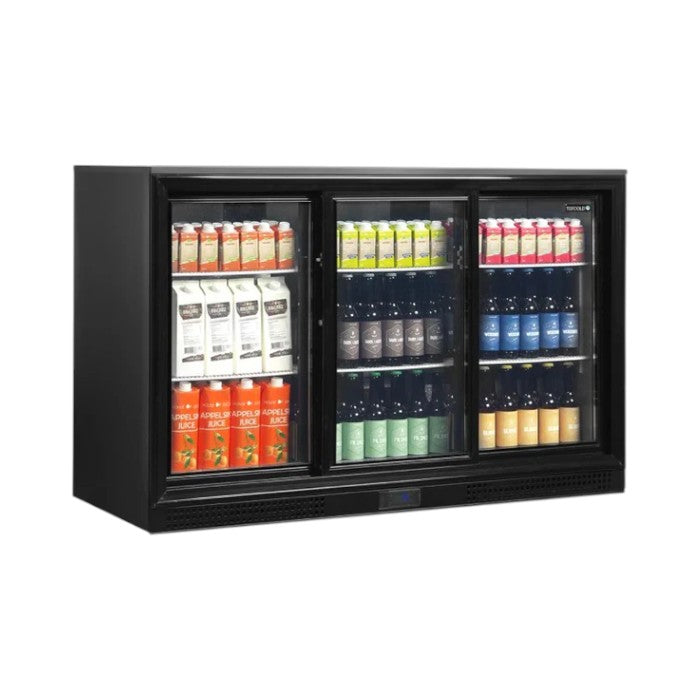 Tefcold DB301S-3 Triple Door Sliding Bottle Cooler – Commercial Back Bar Fridge