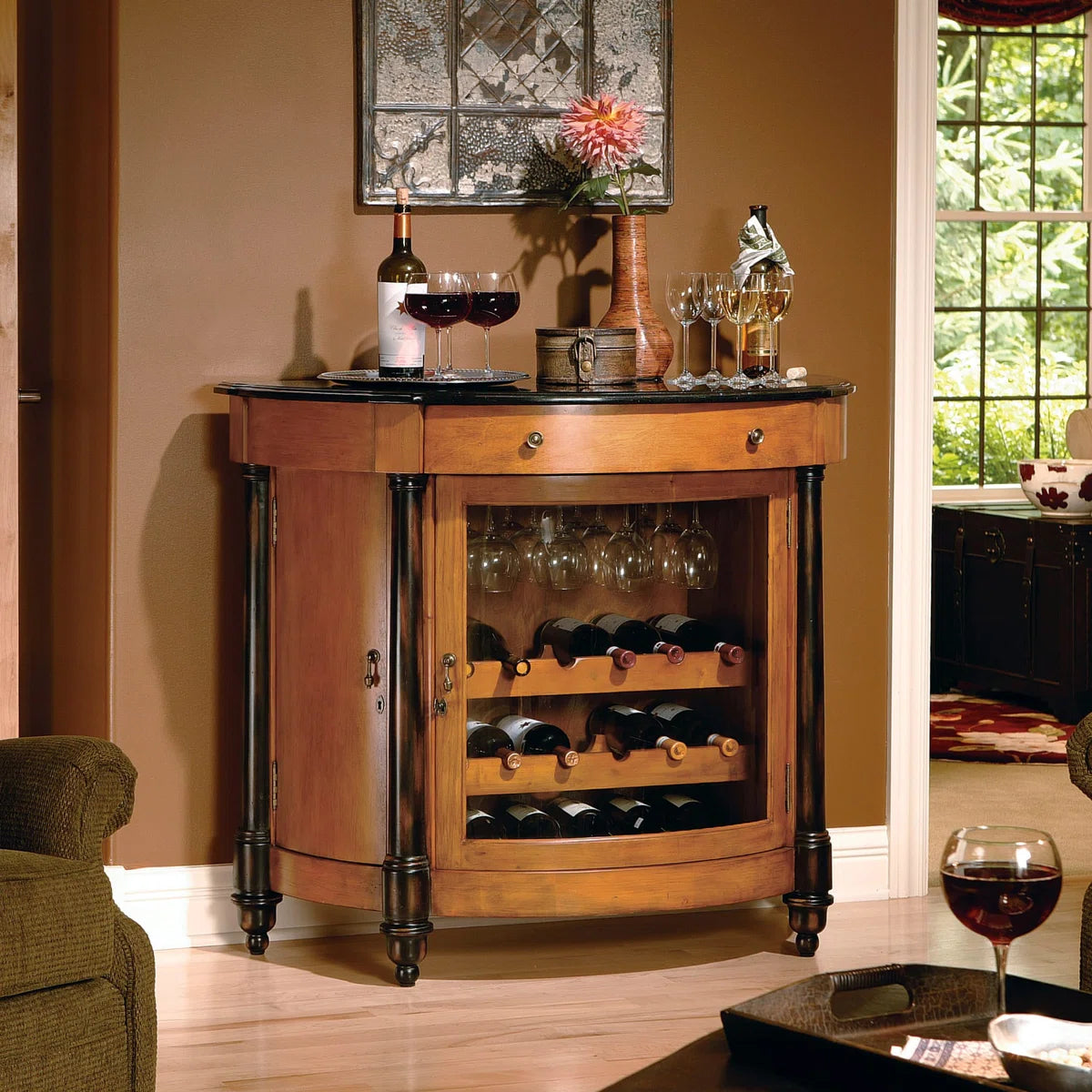 Wine And Spirits Consoles Granite Bar Cabinet